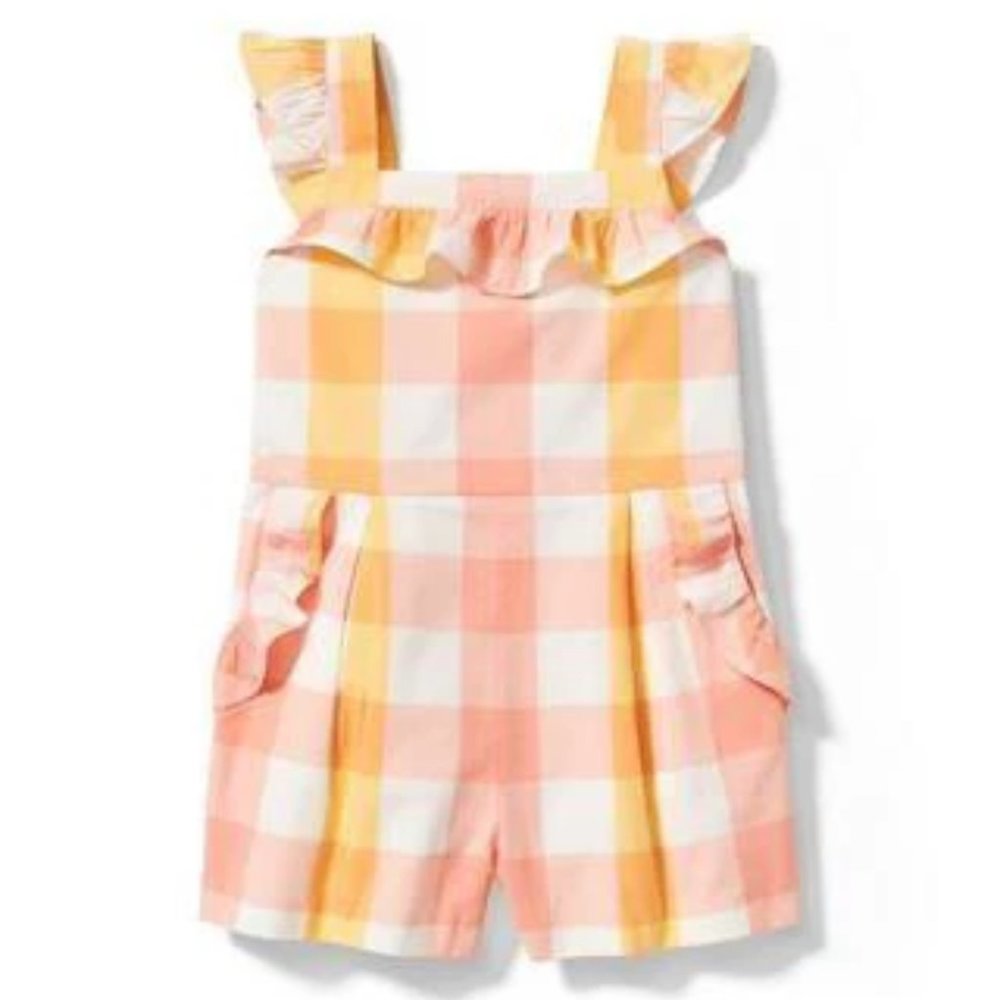 NWT Janie & Jack Sunset Mood Shortall Short Romper- Size 6
